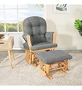 Amazon.com: Naomi Home Baby Rocking Chair for Nursery with Ottoman